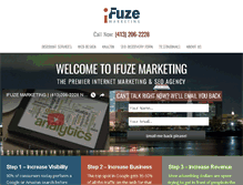 Tablet Screenshot of ifuzemarketing.com